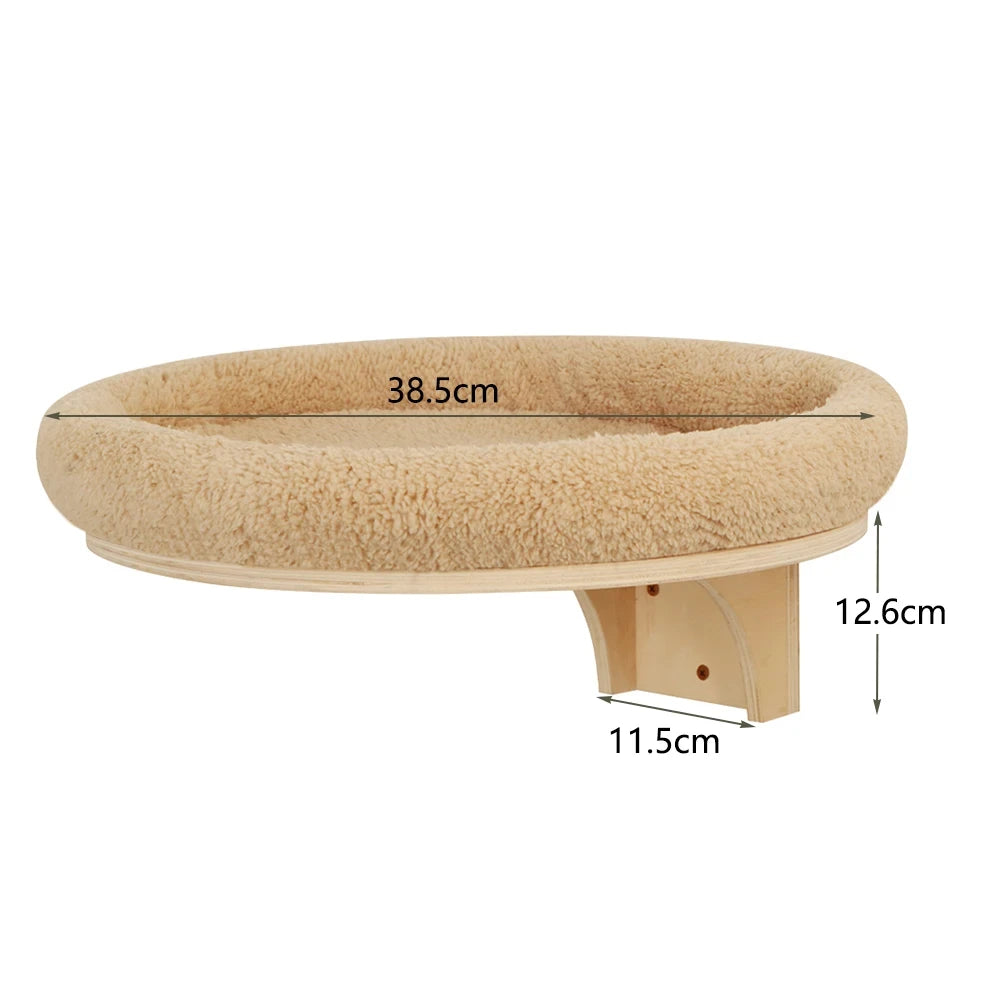 Wall Mounted Cat Tree with Hammock & Climbing Shelves | Indoor Kitty Co
