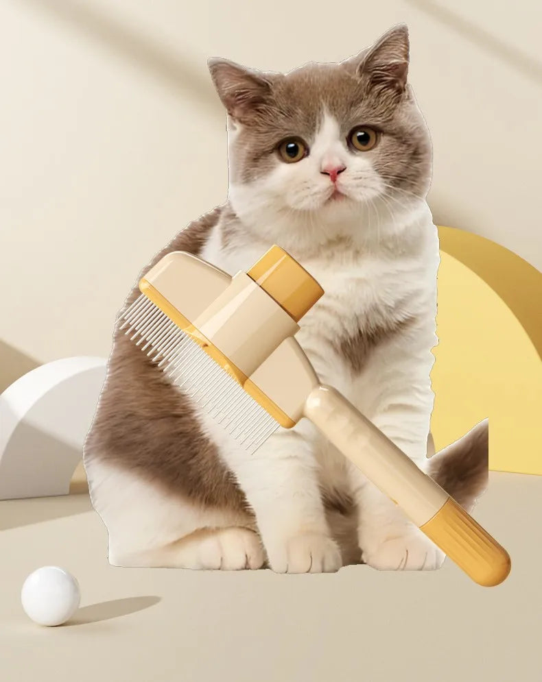 Self-Cleaning Cat Massage Brush