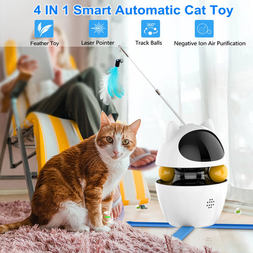 4-in-1 Electric Interactive Cat Toy | Indoor Kitty Co