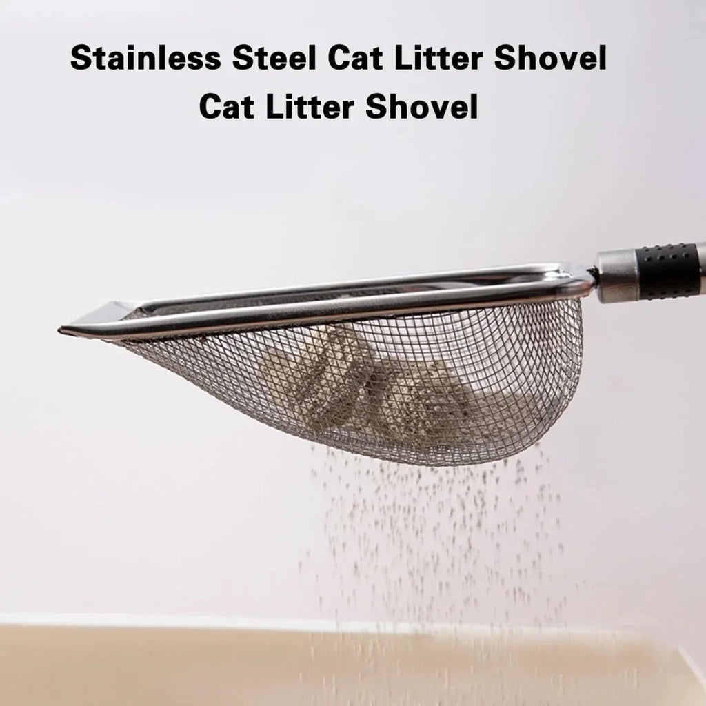 Stainless Steel Cat Litter Scoop | Indoor Kitty Co