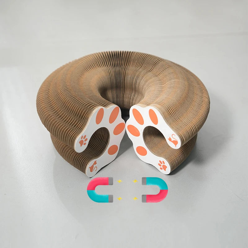 Round Corrugated Scratch & Play Cat Toy | Indoor Kitty Co