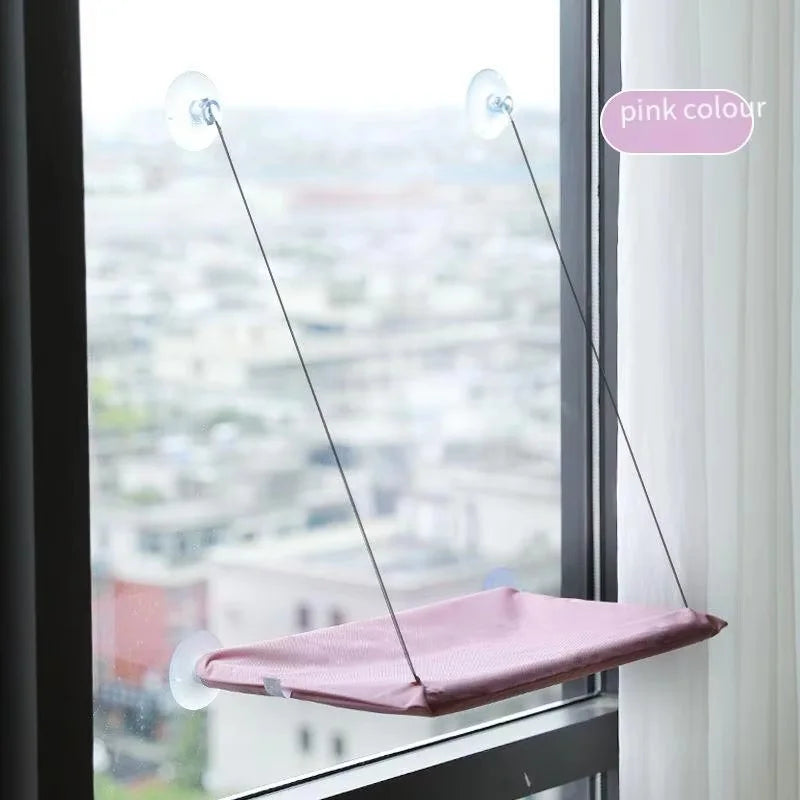 Ultra Soft Cat Window Hammock — Securely Mounted Cat Perch | Indoor Kitty Co