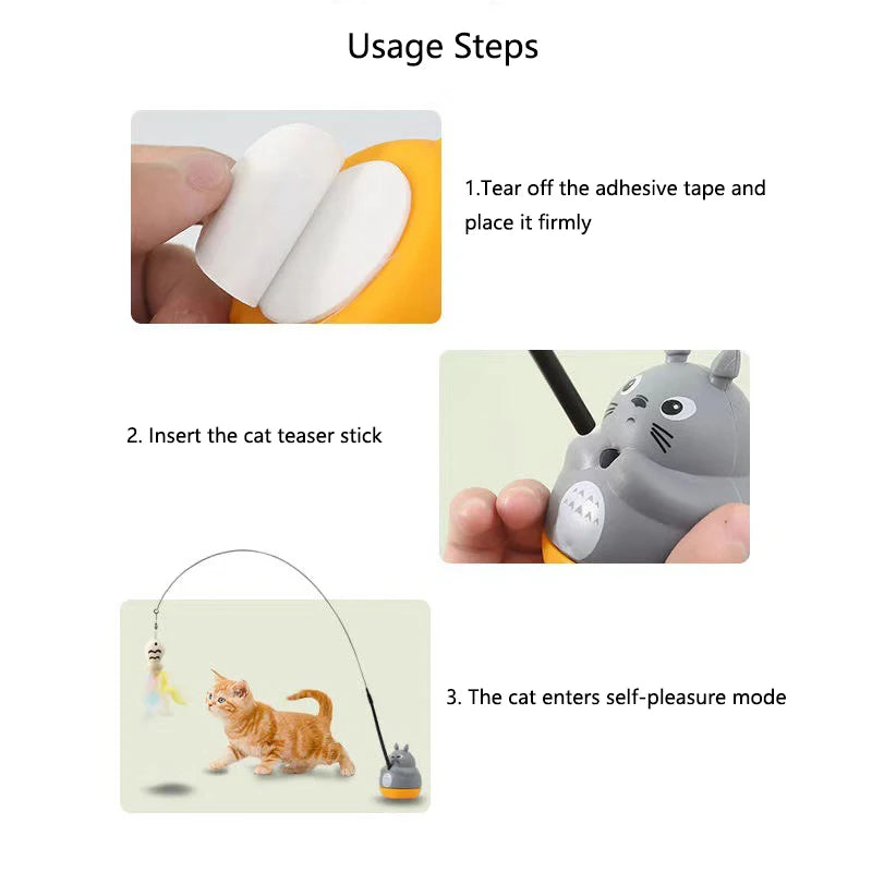 Feather Wand Cat Teaser Toy | Indoor Kitty Co