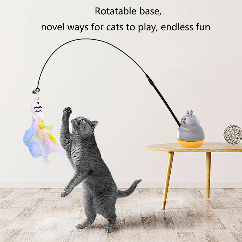 Feather Wand Cat Teaser Toy | Indoor Kitty Co