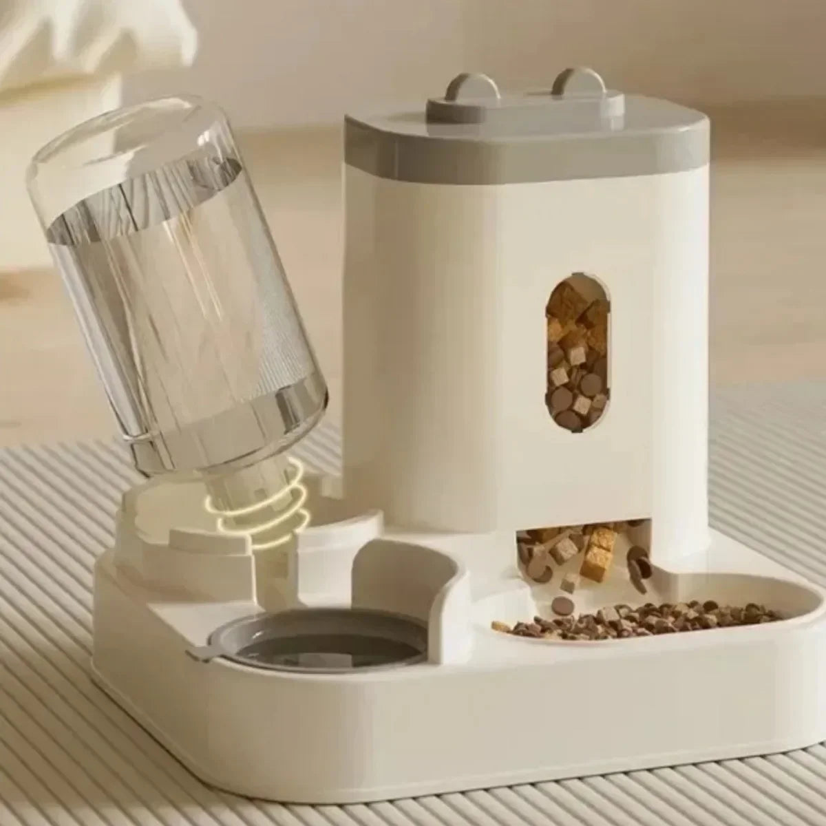 Automatic Cat Feeder & Water Fountain with Large Capacity Dispenser | Indoor Kitty Co