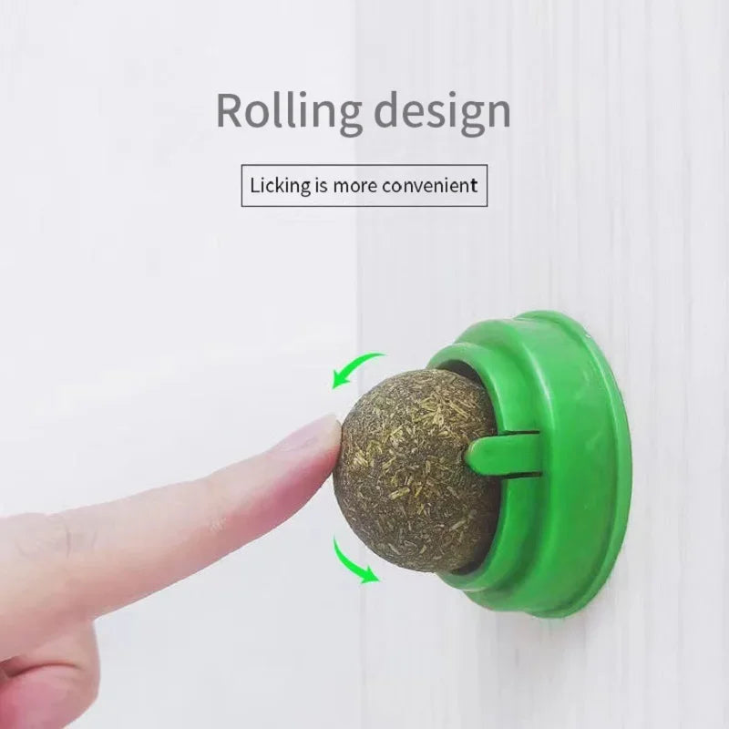 Catnip Wall Stick-On Ball | Indoor Kitty Co
