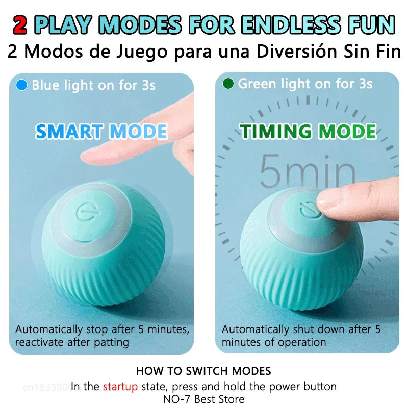 Smart Electronic Rolling Ball Cat Toy | Indoor Kitty Co