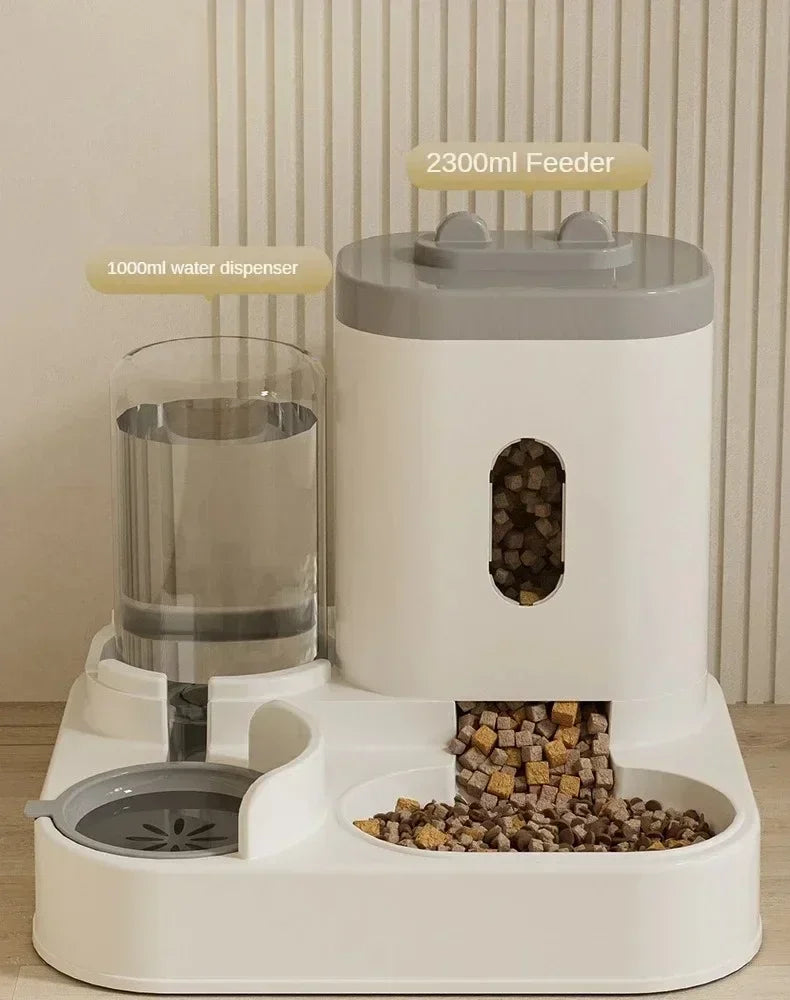 Automatic Cat Feeder & Water Fountain with Large Capacity Dispenser | Indoor Kitty Co