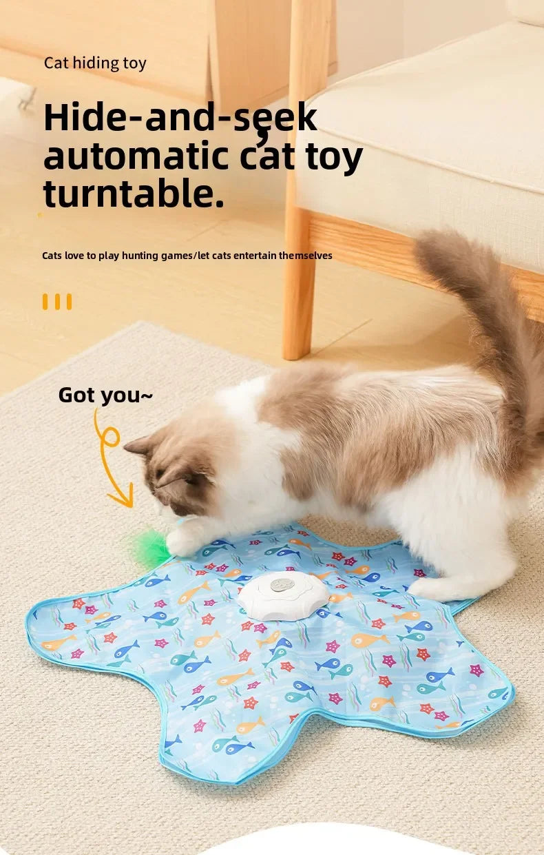 Automatic Electric Cat Turntable Toy | Indoor Kitty Co