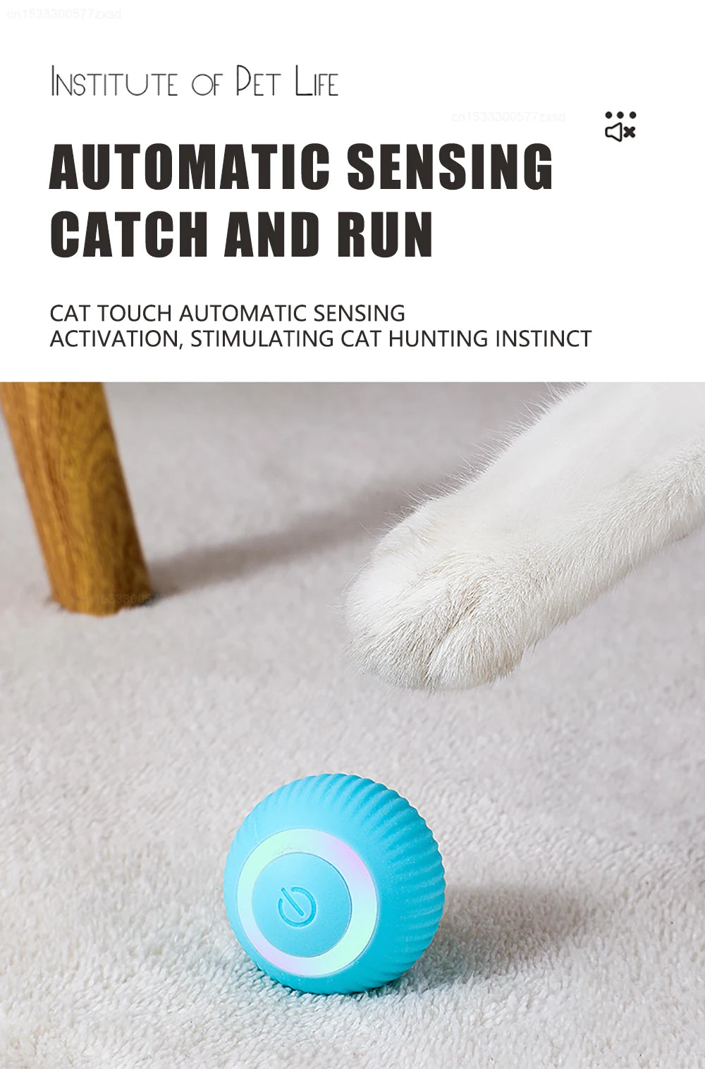 Smart Electronic Rolling Ball Cat Toy | Indoor Kitty Co