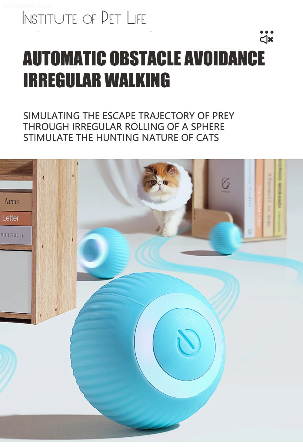 Smart Electronic Rolling Ball Cat Toy | Indoor Kitty Co