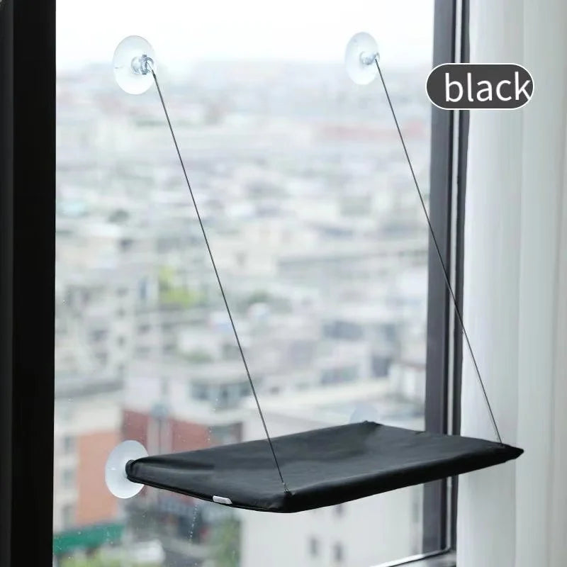 Ultra Soft Cat Window Hammock — Securely Mounted Cat Perch | Indoor Kitty Co