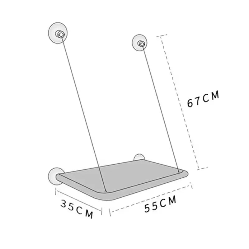 Ultra Soft Cat Window Hammock — Securely Mounted Cat Perch | Indoor Kitty Co