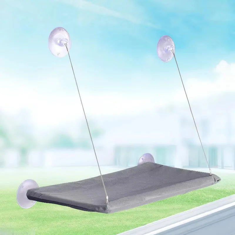 Ultra Soft Cat Window Hammock — Securely Mounted Cat Perch | Indoor Kitty Co