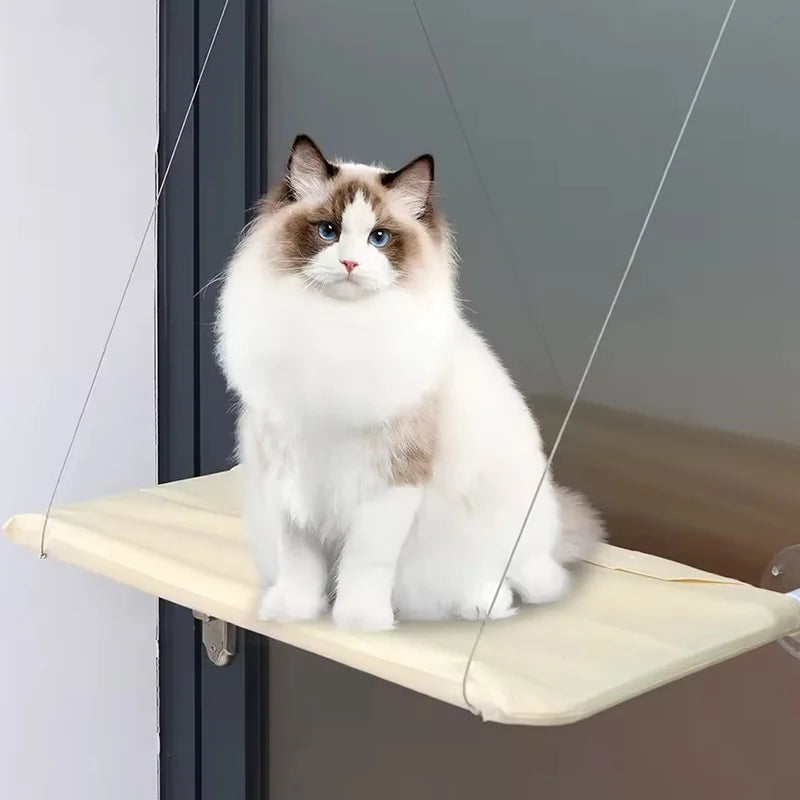 Ultra Soft Cat Window Hammock — Securely Mounted Cat Perch | Indoor Kitty Co