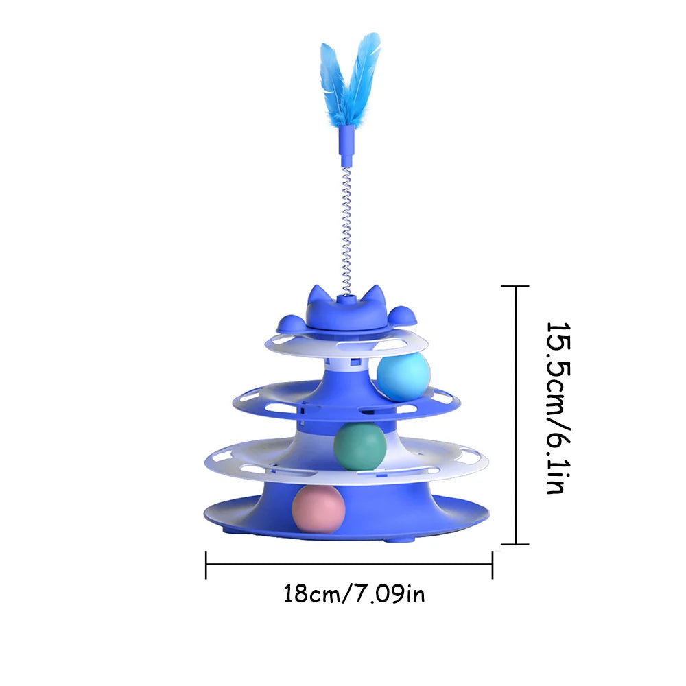 3-in-1 Interactive Cat Toy Set | Indoor Kitty Co