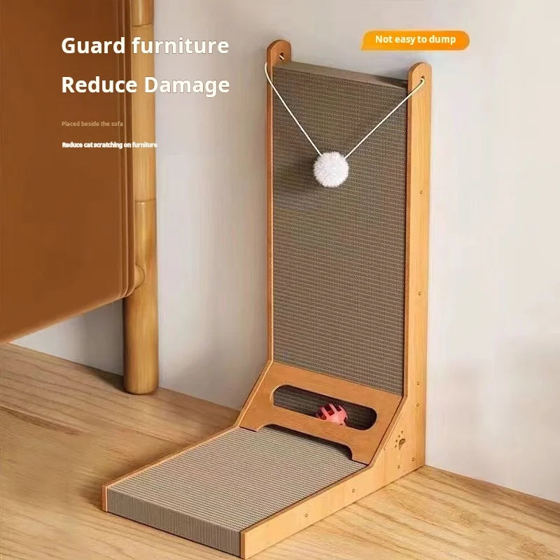 Wooden Cat Scratching Post | Indoor Kitty Co