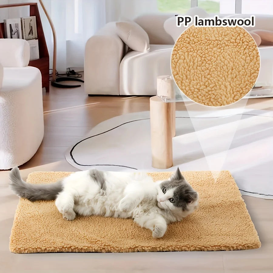 Self-Warming Thermal Pet Blanket | Indoor Kitty Co