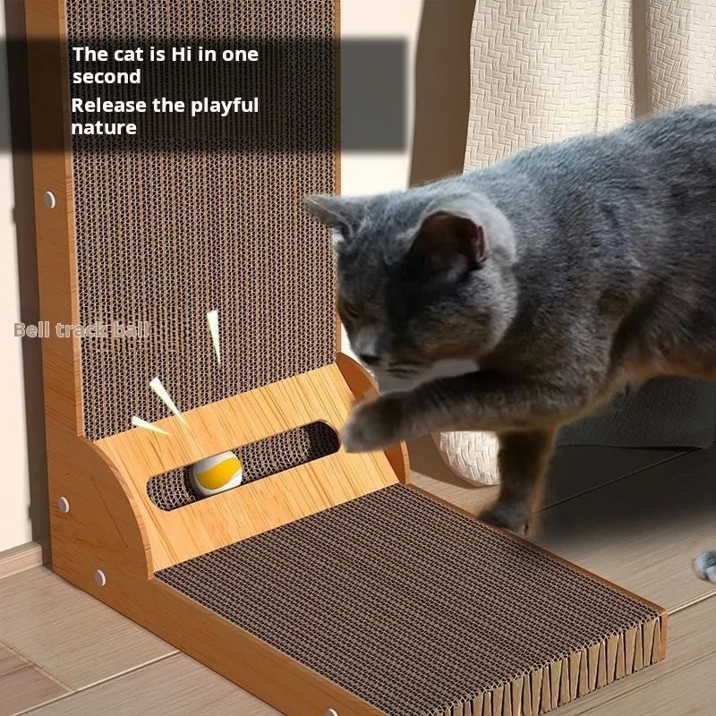 Wooden Cat Scratching Post | Indoor Kitty Co