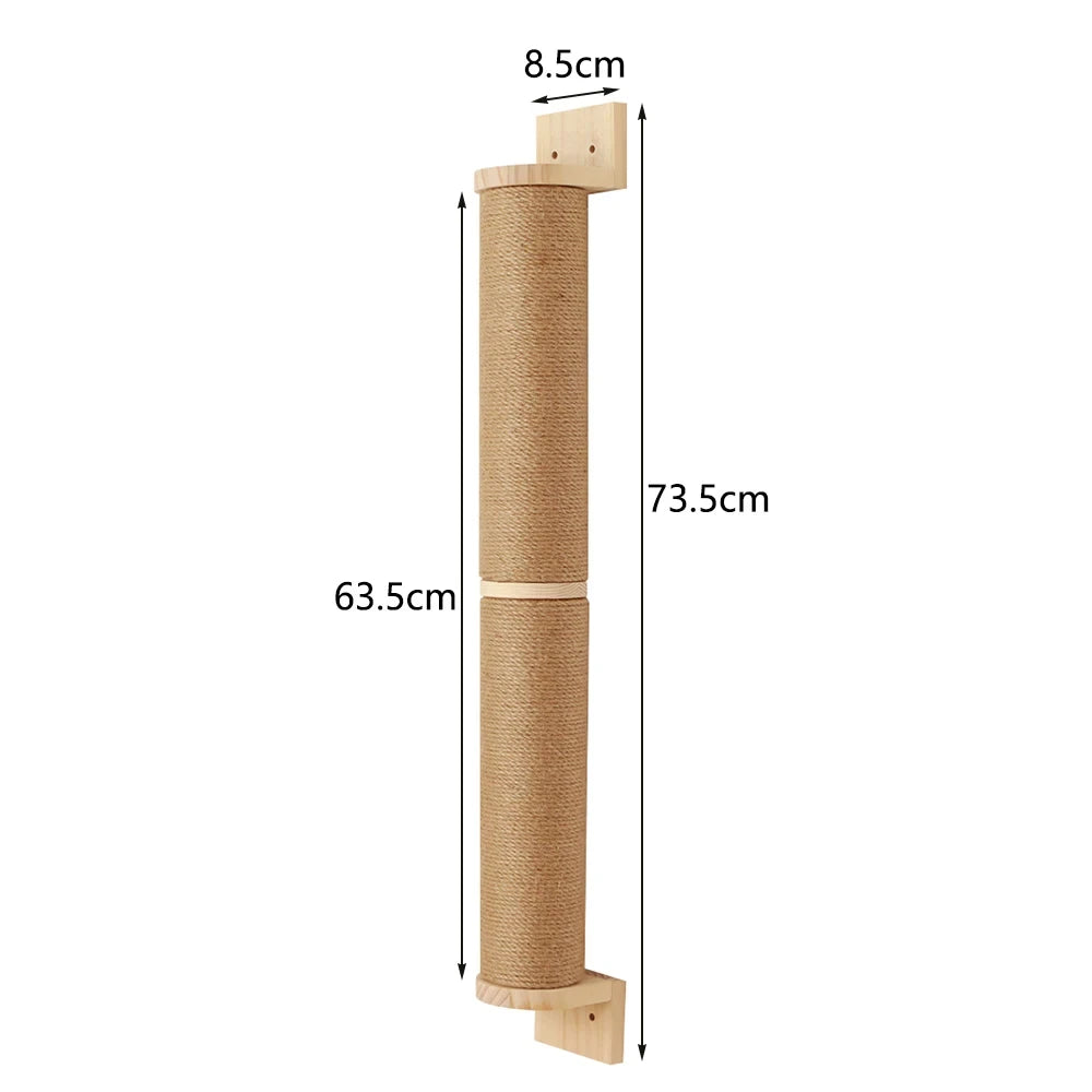Wall Mounted Cat Tree with Hammock & Climbing Shelves | Indoor Kitty Co