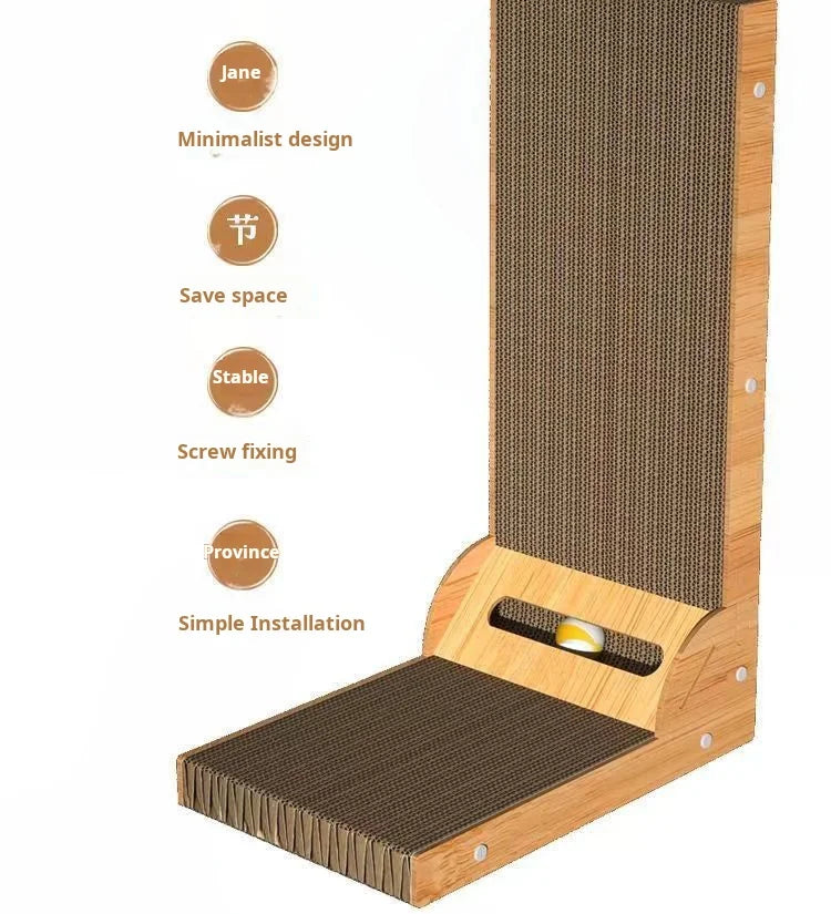 Wooden Cat Scratching Post | Indoor Kitty Co