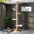 Adjustable Floor to Ceiling Cat Tree with Condo & Perches | Indoor Kitty Co