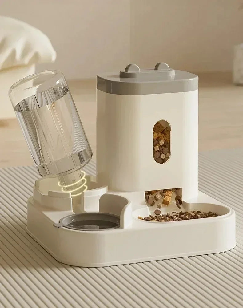 Automatic Cat Feeder & Water Fountain with Large Capacity Dispenser | Indoor Kitty Co