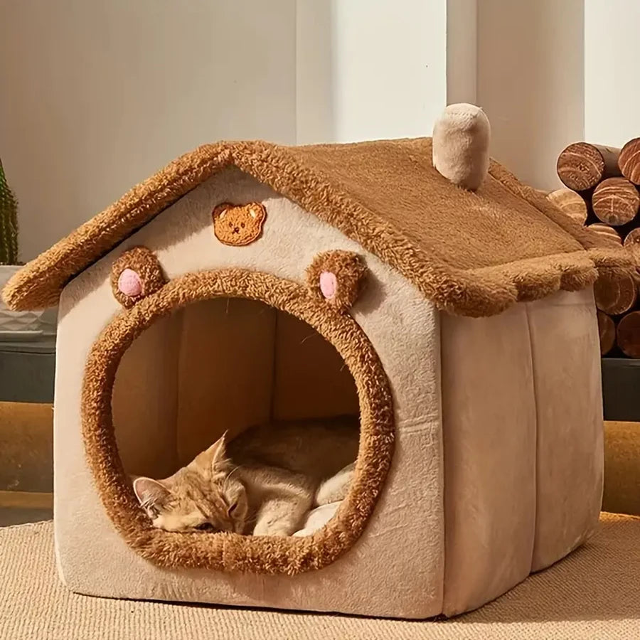 Foldable Cave Cat Bed | Indoor Kitty Co
