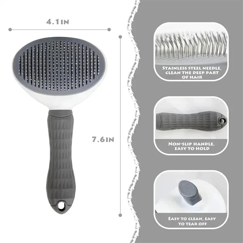 Self-Cleaning Dematting Cat Brush