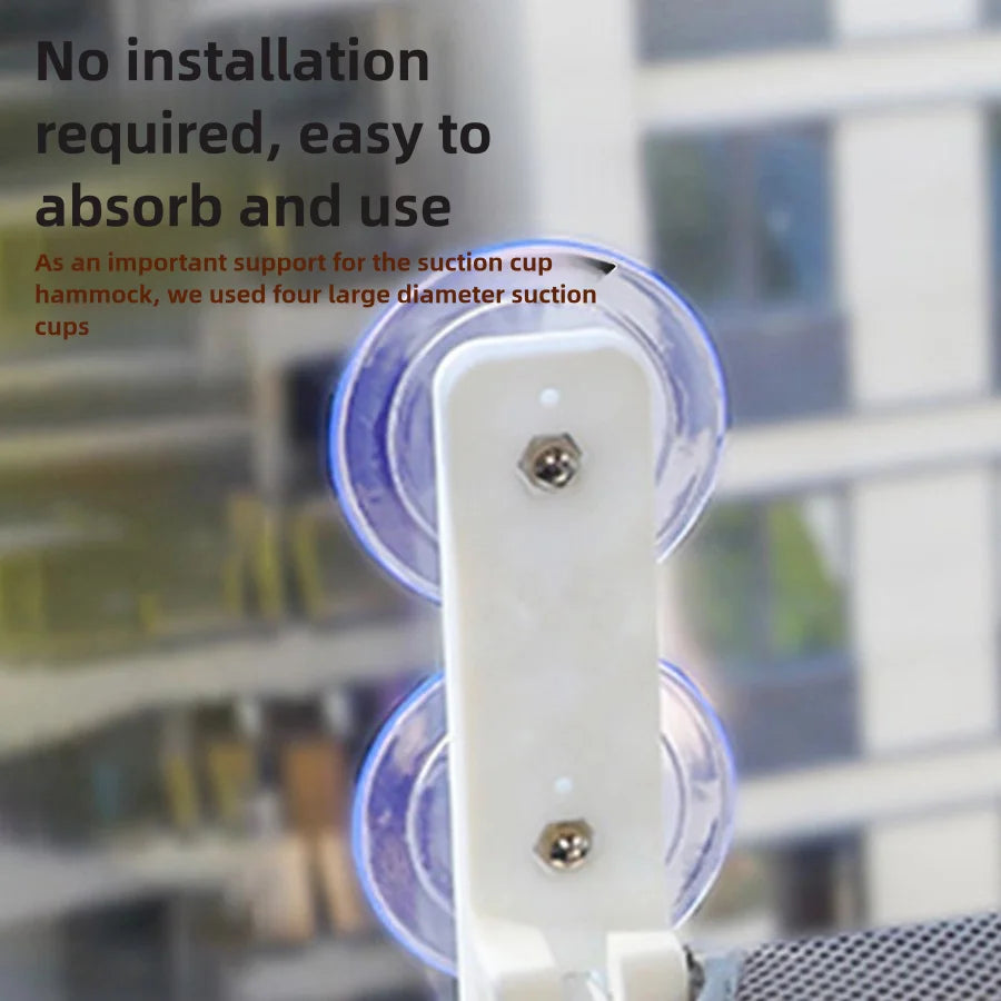 Foldable Cat Window Hammock with Double Suction Cups | Indoor Kitty Co