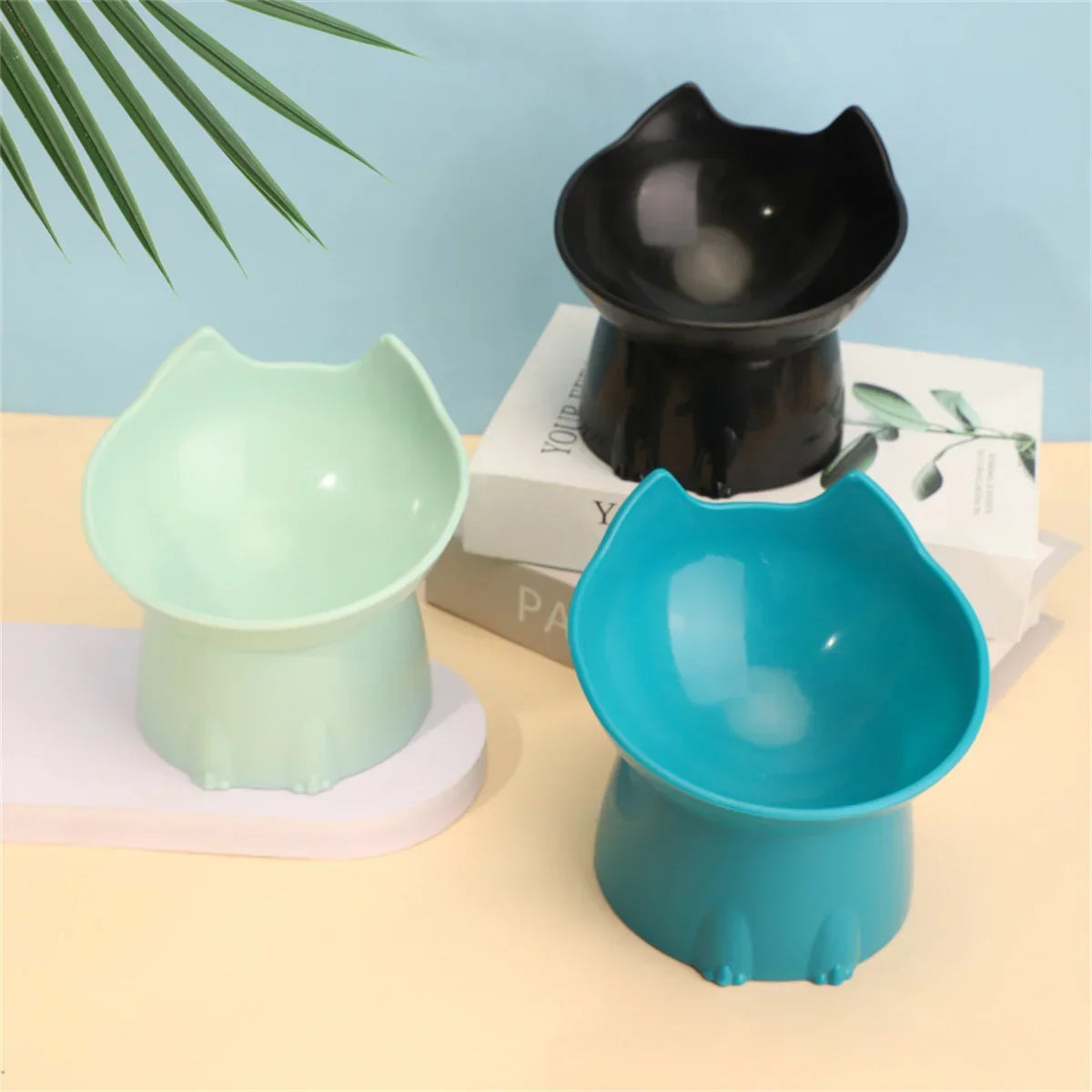 Elevated Tilted Cat Food Bowl