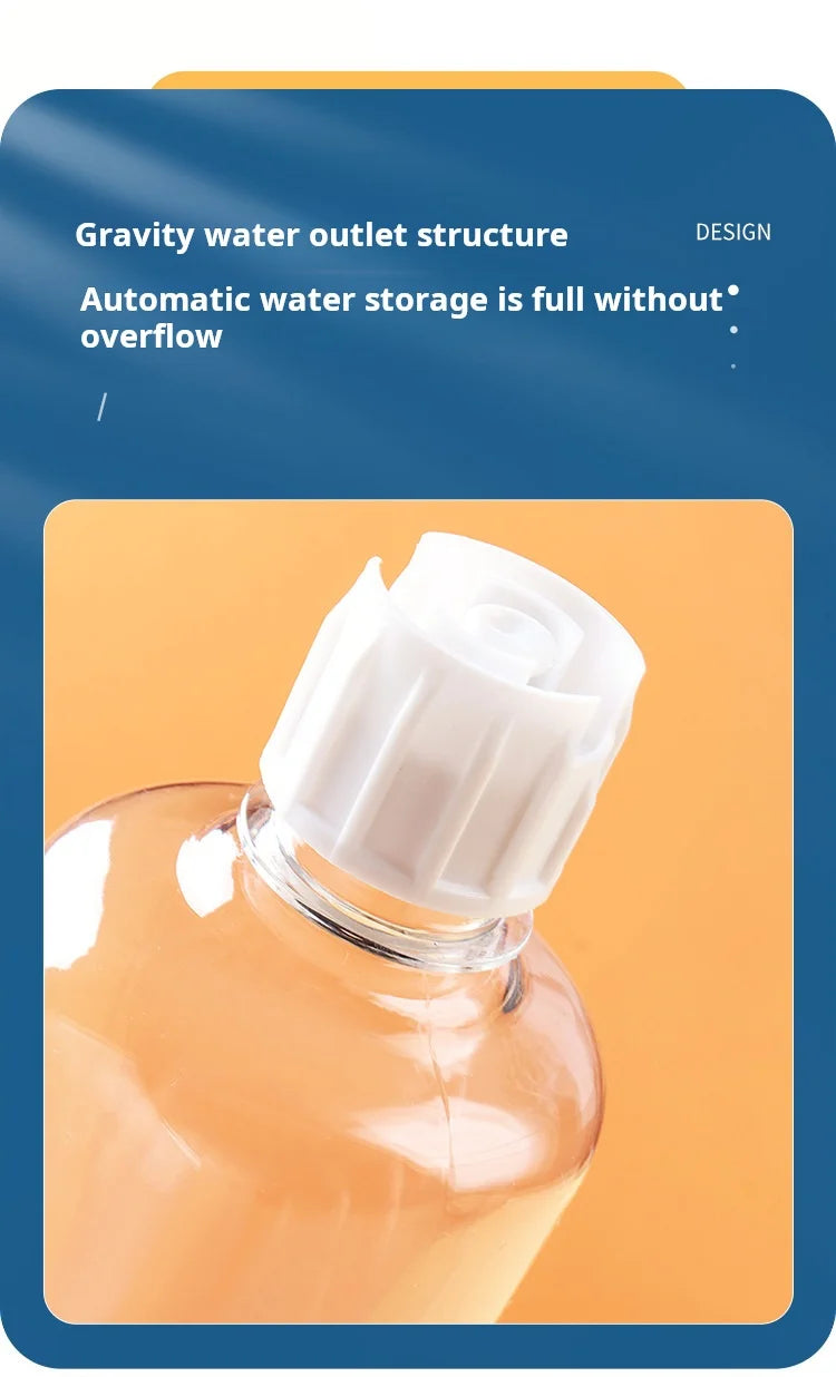 3-in-1 Tilted Cat Food & Water Bowl Set with Gravity Bottle | Indoor Kitty Co