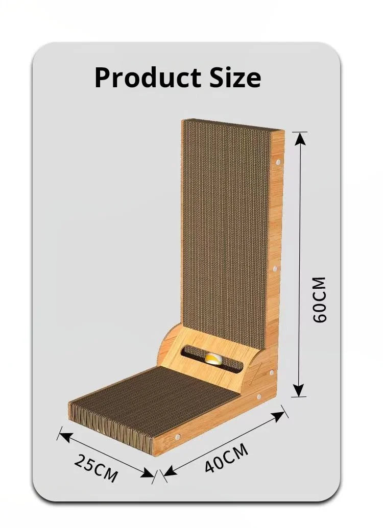 Wooden Cat Scratching Post | Indoor Kitty Co