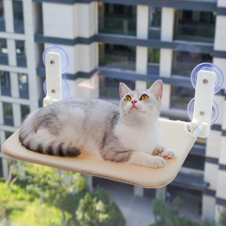 Foldable Cat Window Hammock with Double Suction Cups | Indoor Kitty Co