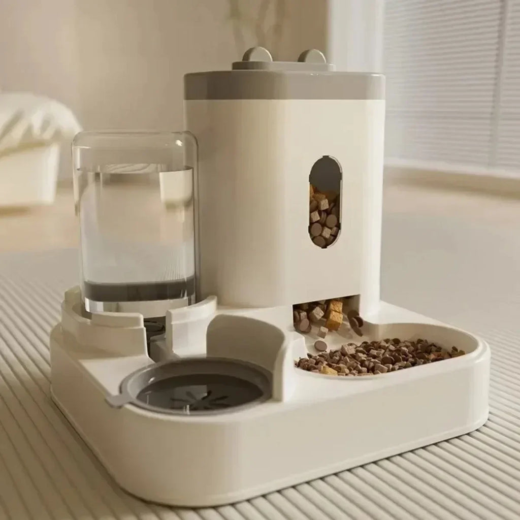 Automatic Cat Feeder & Water Fountain with Large Capacity Dispenser | Indoor Kitty Co