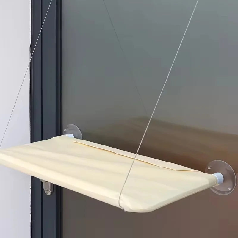 Ultra Soft Cat Window Hammock — Securely Mounted Cat Perch | Indoor Kitty Co