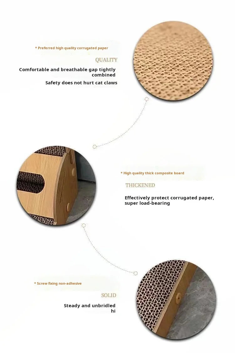 Wooden Cat Scratching Post | Indoor Kitty Co