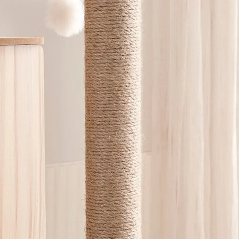 Large Wooden Cat Tree with Space Pod | Indoor Kitty Co
