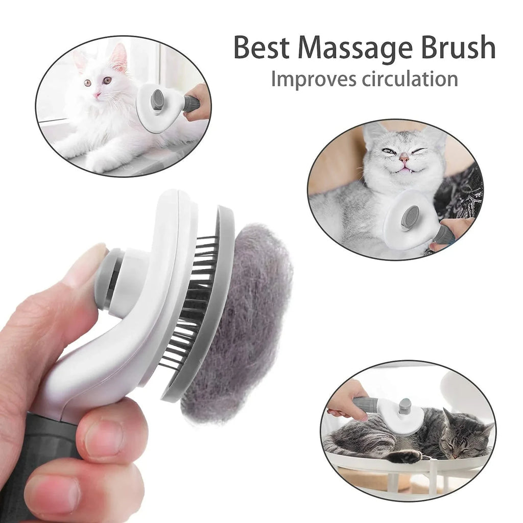 Self-Cleaning Dematting Cat Brush