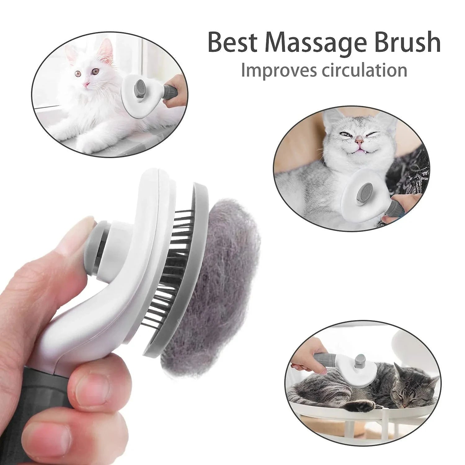Self-Cleaning Dematting Cat Brush