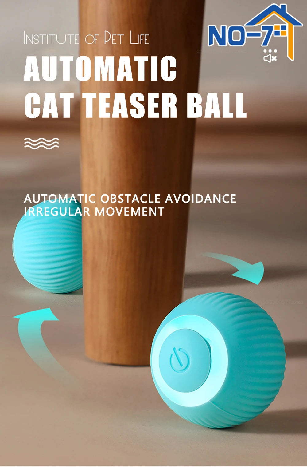 Smart Electronic Rolling Ball Cat Toy | Indoor Kitty Co