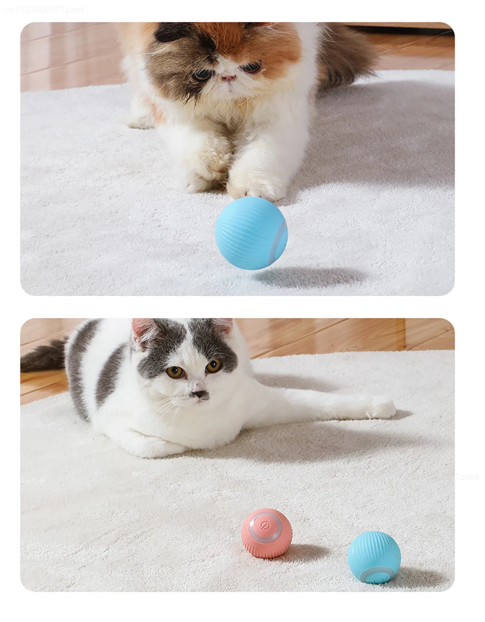 Smart Electronic Rolling Ball Cat Toy | Indoor Kitty Co