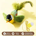 Chirping Bird Cat Toy with Elastic Rope | Indoor Kitty Co