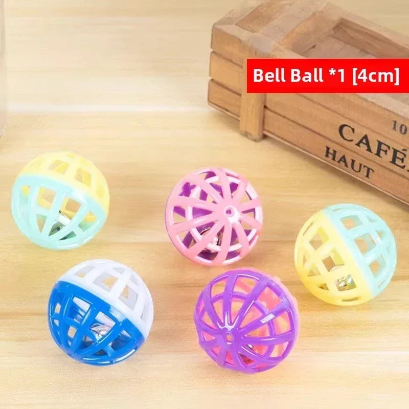 Felt Puzzle Box Cat Toy with Ball