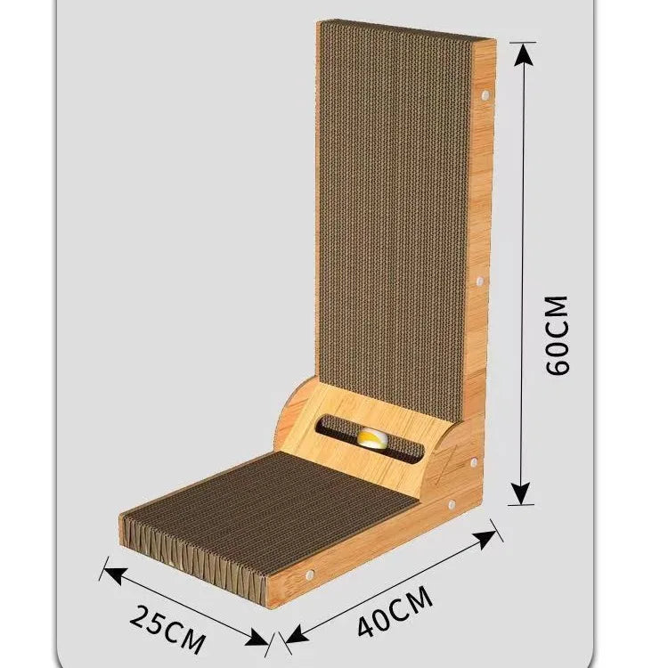 Wooden Cat Scratching Post | Indoor Kitty Co
