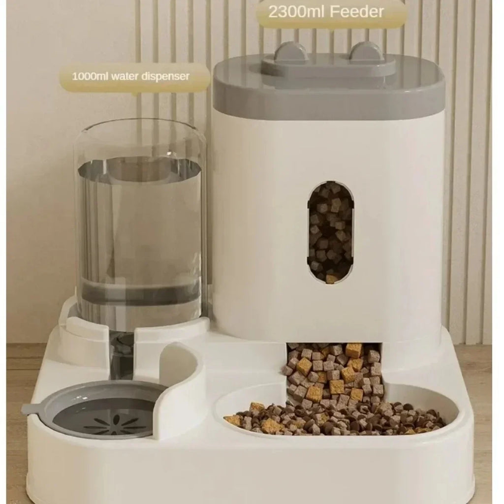 Automatic Cat Feeder & Water Fountain with Large Capacity Dispenser | Indoor Kitty Co