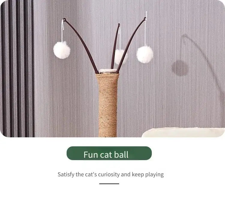 Large Wooden Cat Tree with Space Pod | Indoor Kitty Co