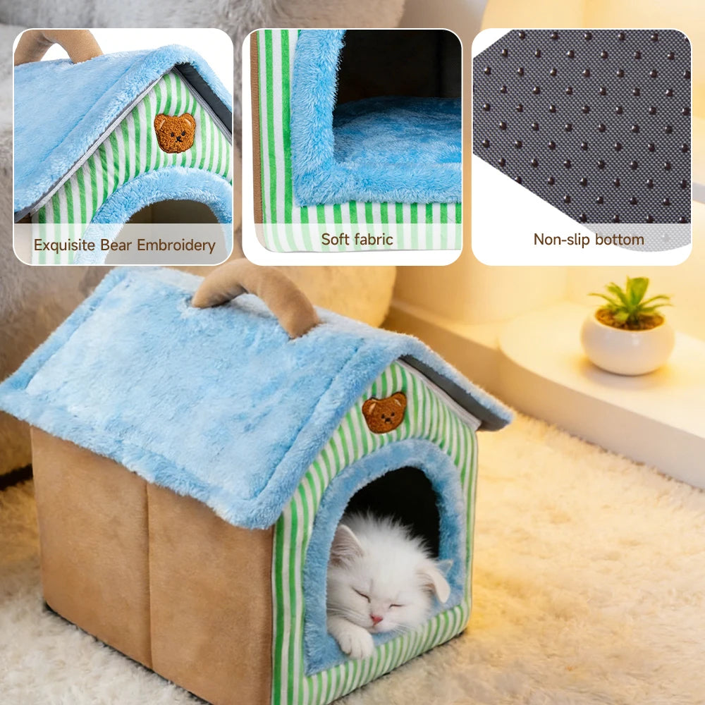 Foldable Cave Cat Bed | Indoor Kitty Co