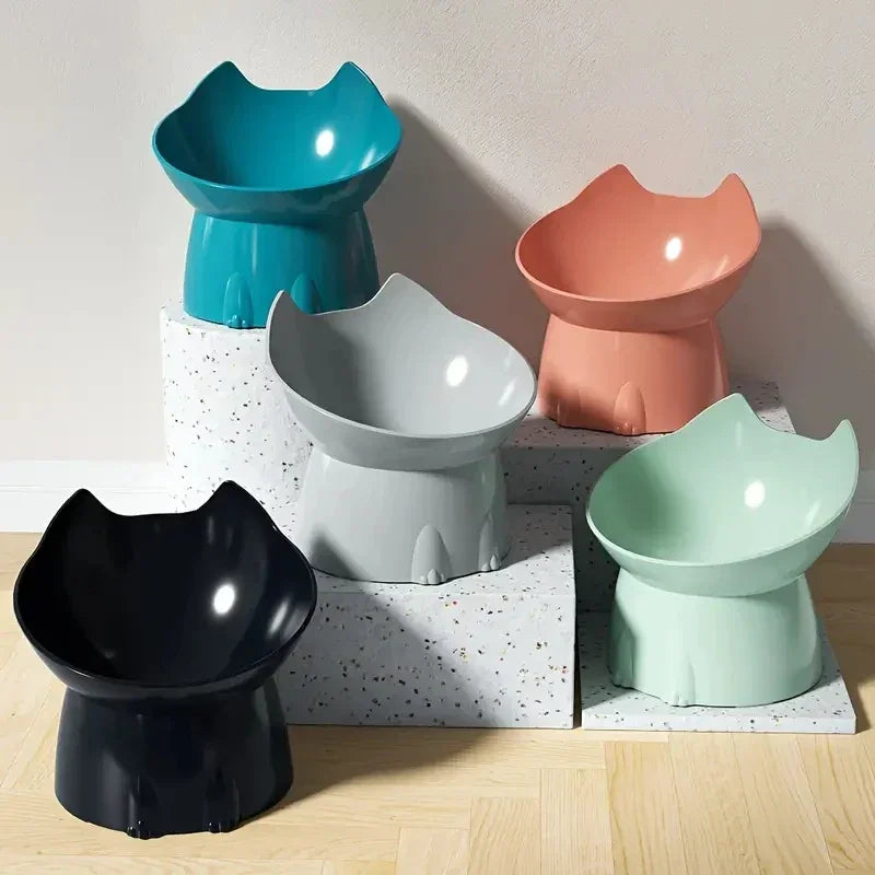 Elevated Tilted Cat Food Bowl